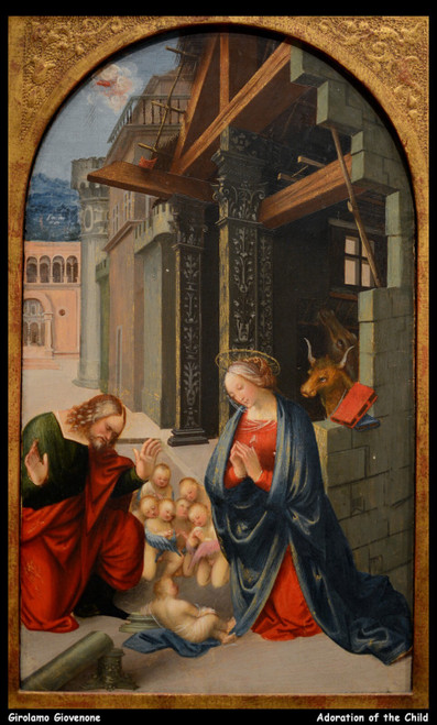 girolamo-giovenone---adoration-of-the-child--jpb_15448517458_o(1) Poster Canvas