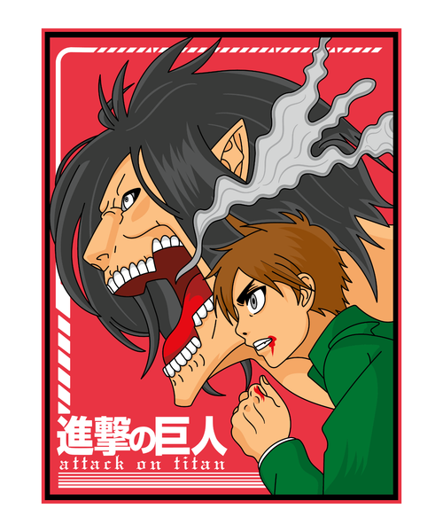 Attack on Titan (35) Poster Canvas Fanmade Prints A0 A1 A2 A3 A4 A5 A6