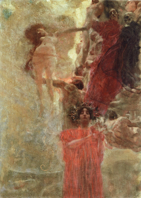 Gustav Klimt - Medicine 1898 Poster Canvas Movie Film Print A0 A1 A2 A3 A4 A5 A6