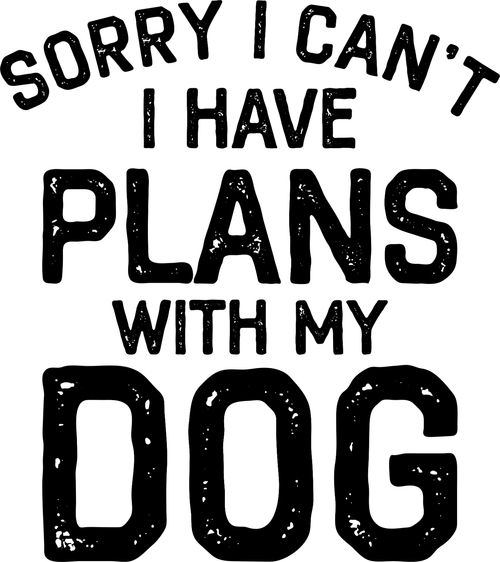 0017 PlansWithDog DISTRESSED Funny Poster Design Canvas Motivation Print A0 A1 A