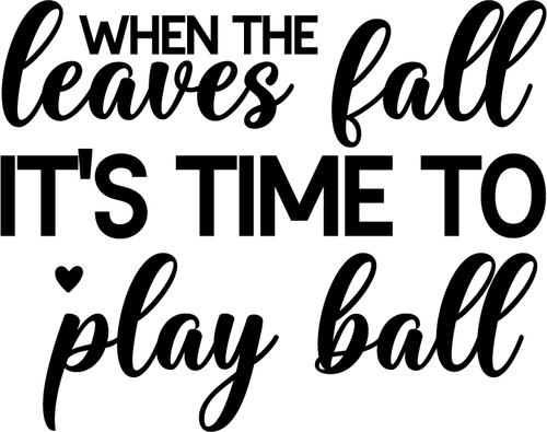 When The Leaves Fall It's Time To Play Ball Poster Canvas Movie Film Print A0 A1