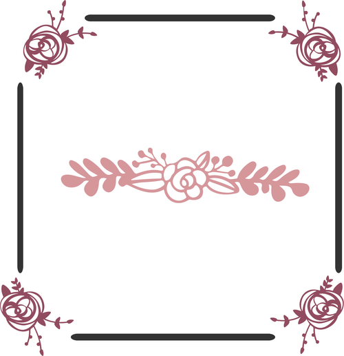 4 roses with square Poster Canvas Movie Film Print A0 A1 A2 A3 A4 A5 A6 Art Wal
