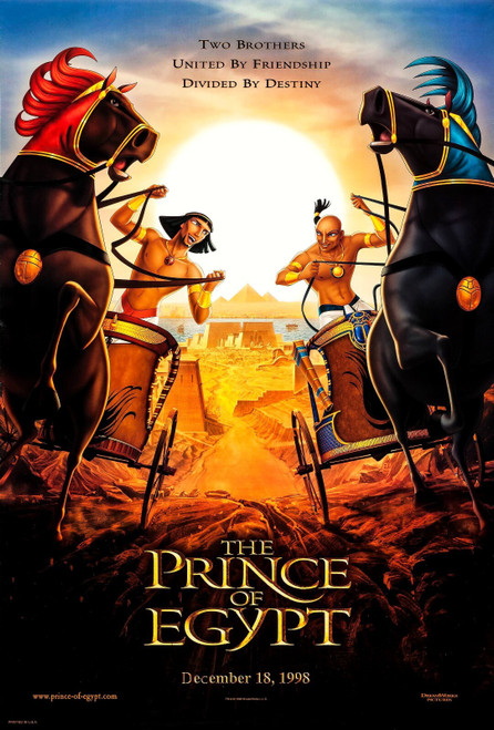 The Prince of Egypt (1998)_3 Poster Canvas Movie Film Print A0 A1 A2 A3 A4 A5 A6