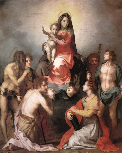 Madonna_in_Glory_and_Saints_WGA Poster Canvas Print Art Painting Decor Reprint w