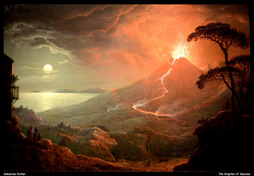 sebastian-pether---the-eruption-of-vesuvius--jpb_15497565380_o(1) Poster Canvas