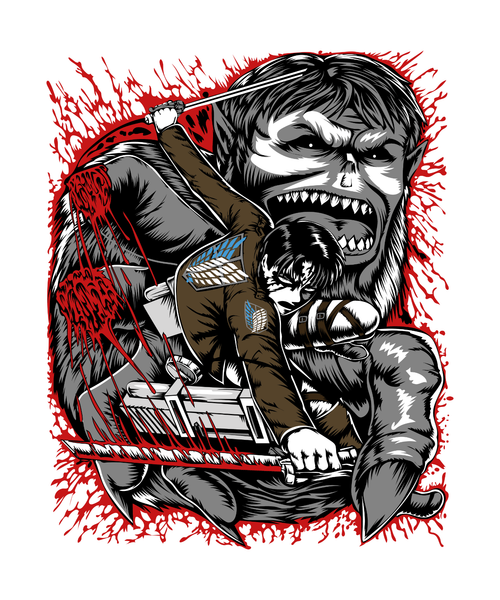 Attack on Titan (24) Poster Canvas Fanmade Prints A0 A1 A2 A3 A4 A5 A6