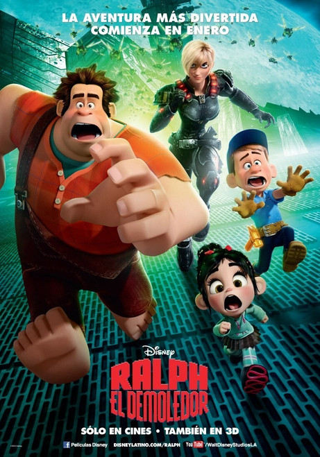 Wreck-It Ralph (2012)_16 Poster Canvas Movie Film Print A0 A1 A2 A3 A4 A5 A6 Art