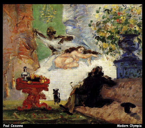 paul-cezanne--modern-olympia_11019511856_o(1) Poster Canvas Movie Film Print A0