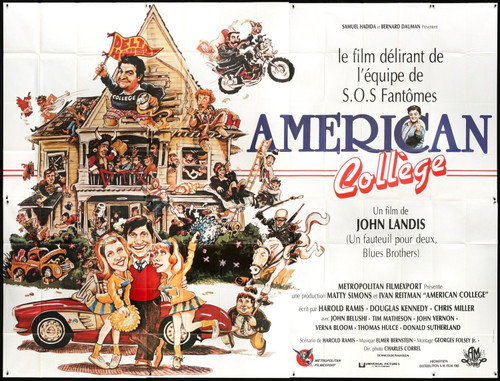NATIONAL LAMPOON'S ANIMAL HOUSE (1978) 3 Poster Canvas Movie Film Print A0 A1 A2