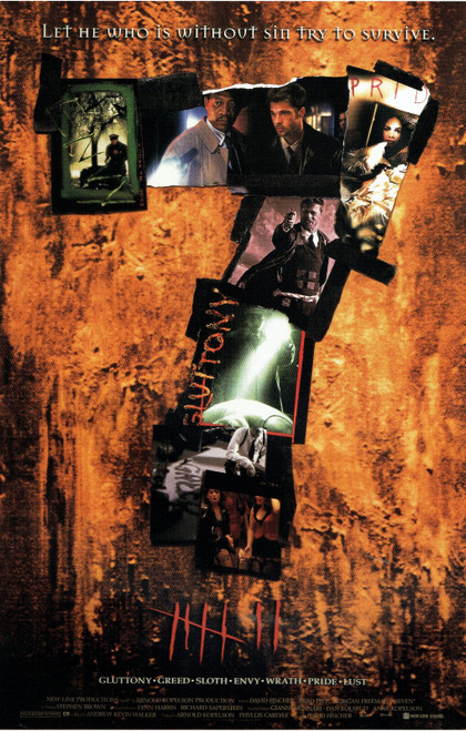 Seven- Us 1995 Poster Canvas Movie Film Print A0 A1 A2 A3 A4 A5 A6 Art Wall Deco