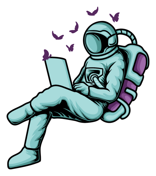 132. Work with Butterflies in Space Sticker Poster Canvas Movie Film Print A0 A1