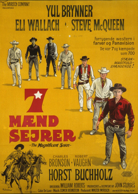 magnificent seven 15 Poster Canvas Print Art Painting Decor Reprint wall A0 A1 A