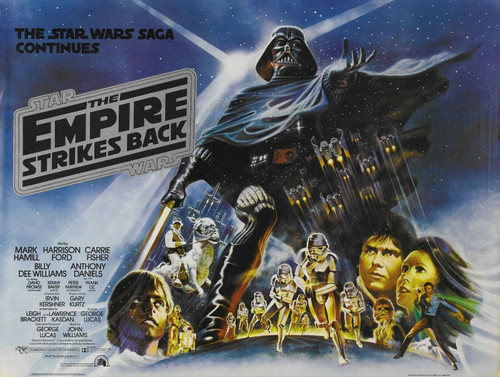 empire strikes back- Poster (A0-A4) Film Movie Picture Wall Decor Actor