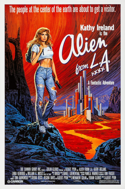 Alien from L.A. (1988)_0 Movie Film Poster Canvas iconic design