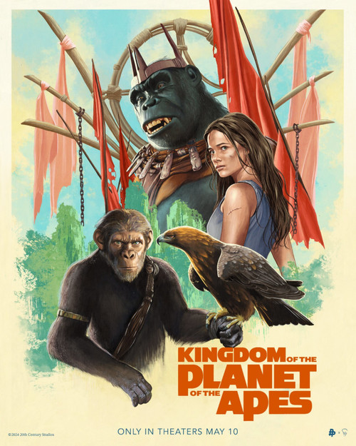 Kingdom of the Planet of the Apes (10) Poster Canvas Movie Film Print A0 A1 A2