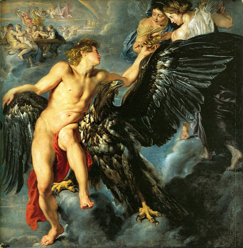 Rubens, Pieter Pauwel - The Abduction of Ganymede Poster Canvas Movie Film Print
