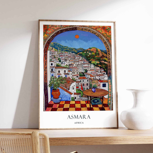 14_Asmara Poster, Eritrea Decor, Eritrea Art, African Wall Art, Africa Travel Po