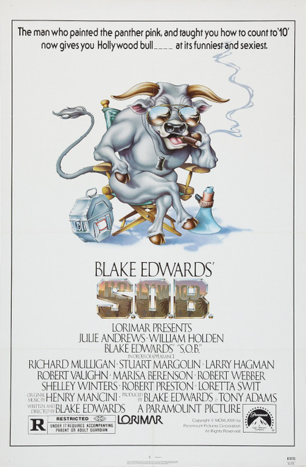 S.O.B. (1981)_0 Poster Canvas Movie Film Print A0 A1 A2 A3 A4 A5 A6 Art Wall Dec