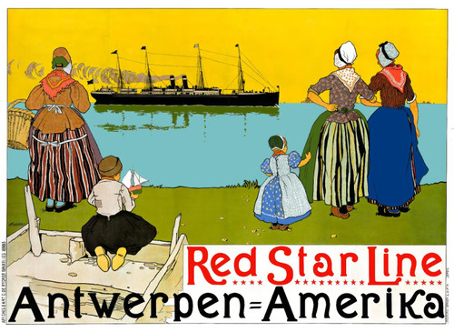 53488429588_CASSIERS, Henri. Red Star Line, Antwerpen-Amerika, 1899.-artofuniver