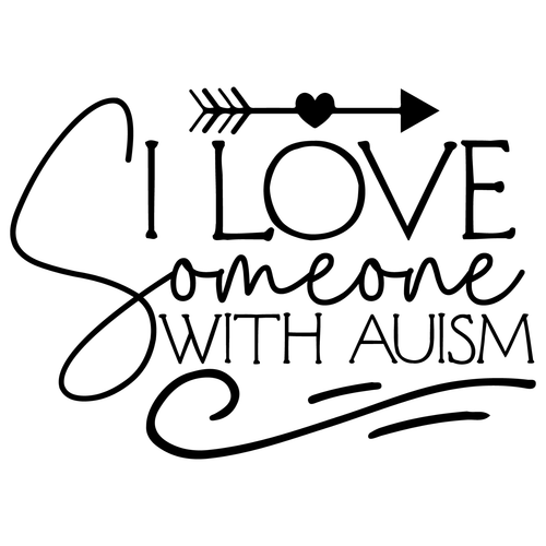 I Love Someone with Auism-01 Poster Text for you Canvas Print A0 A1 A2 A3 A4 A5