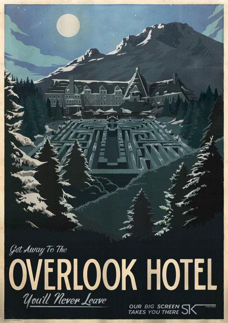 Overlook Poster Canvas Movie Film Print A0 A1 A2 A3 A4 A5 A6 Art Wall Decoration