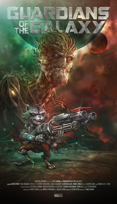 GuardiansoftheGalaxy1 Poster Canvas Movie Film Print A0 A1 A2 A3 A4 A5 A6 Art Wa