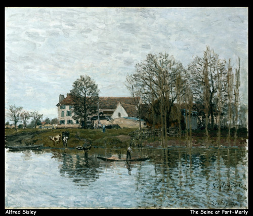 alfred-sisley--the-seine-at-port-marly_11214578423_o(1) Poster Canvas Movie Film