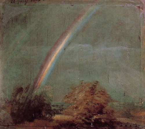 Constable_Landscape_with_a_Double_Rainbow Poster Canvas Movie Film Print A0 A1 A