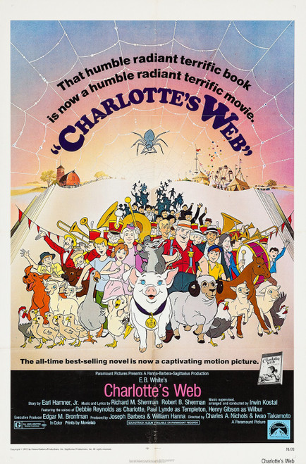 Charlotte_s Web (1973)_1 Movie Film Poster Canvas iconic design