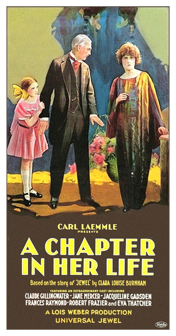 A Chapter in Her Life (1923)_2 Movie Film Poster Canvas iconic design