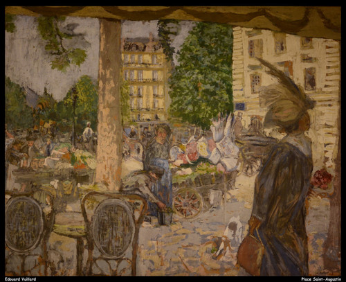 edouard-vuillard--place-saint-augustin--jpb_16886078232_o(1) Poster Canvas Print