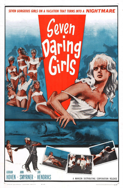 Seven Daring Girls 01 Poster Canvas Movie Film Print A0 A1 A2 A3 A4 A5 A6 Art Wa