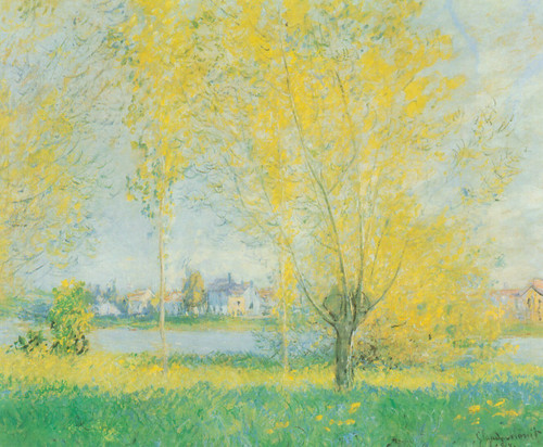 Claude Monet - Willows Of Vetheuil Poster Canvas Movie Film Print A0 A1 A2 A3 A4