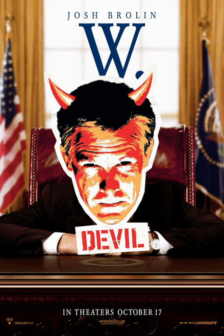 W. (2008)_11 Poster Canvas Movie Film Print A0 A1 A2 A3 A4 A5 A6 Art Wall Decora