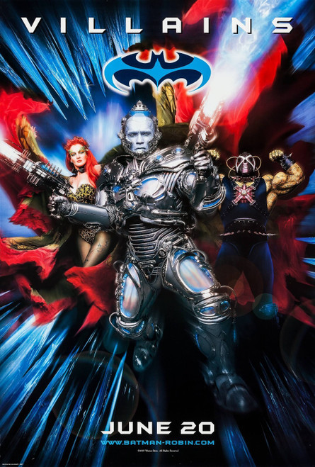 Batman & Robin (1997)_2 Movie Film Poster Canvas iconic design