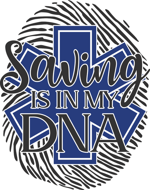 0013SC Saving is in my DNA (2) Funny Poster Design Canvas Motivation Print A0 A1