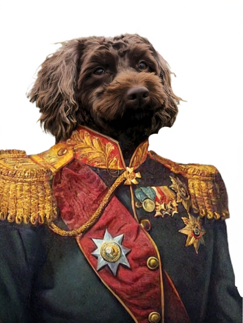 0_Dog Portraits Personalized Custom Vintage Portrait of Y Poster Canvas Movie Fi