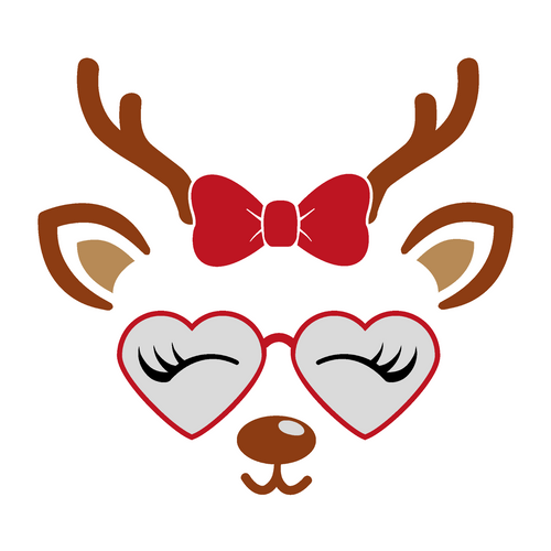 Girl-Reindeer- 4 Poster Canvas Movie Film Print A0 A1 A2 A3 A4 A5 A6 Art Wall De
