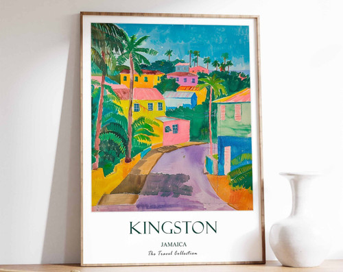 19_Kingston Print, Kingston Travel Poster, Jamaica Travel Poster, Caribbean Prin