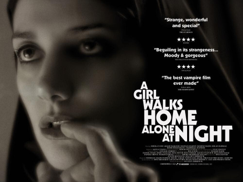 A Girl Walks Home Alone at Night (2015)_2 Movie Film Poster Canvas iconic design
