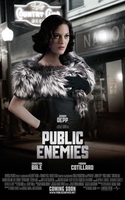 Public Enemies (2009)_3 Poster Canvas Movie Film Print A0 A1 A2 A3 A4 A5 A6 Art