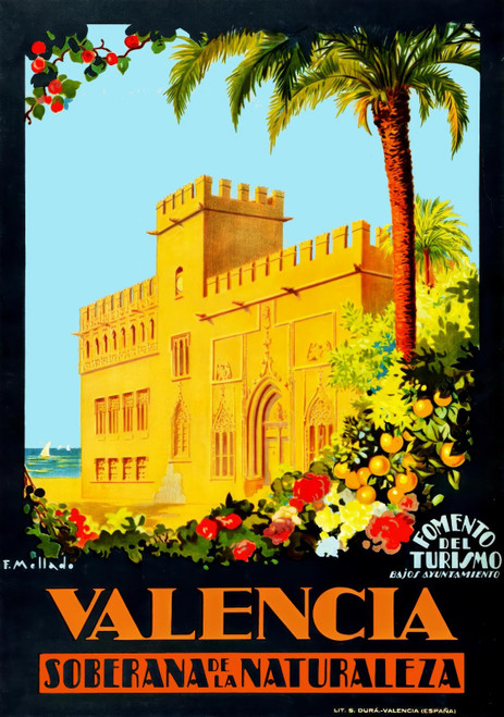52986269915_MELLADO, F. Valencia, Soberana de la Naturaleza, c. 1930s.-artofuniv