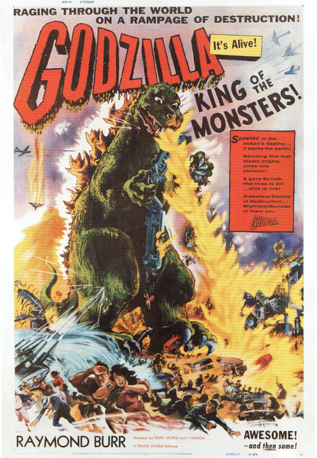 Godzilla King Of The Monste - Poster (A0-A4) Film Movie Picture Wall Decor Actor