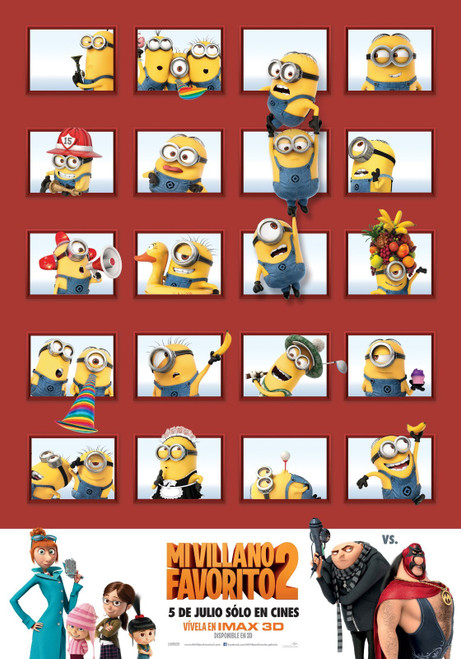 Despicable Me 2 (2013)_26 Movie Film Poster Canvas iconic design