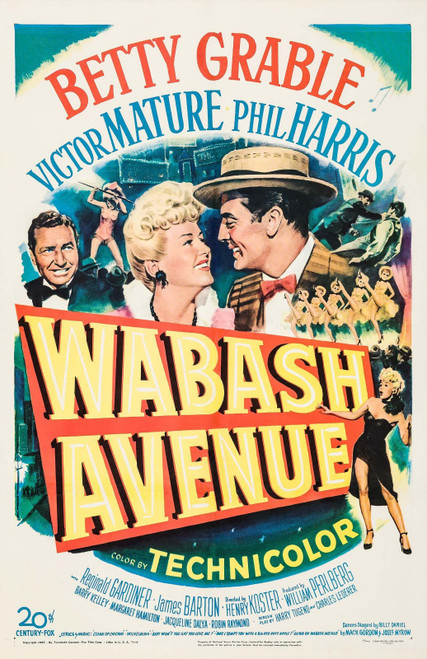 Wabash Avenue (1950)_1 Poster Canvas Movie Film Print A0 A1 A2 A3 A4 A5 A6 Art W