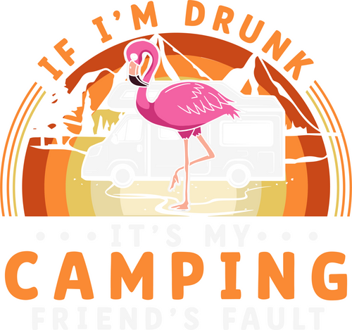 A220318-01-If-I'M-Drunk-Funny-Flamingo-Svg (2) Poster Canvas Movie Film Print A0