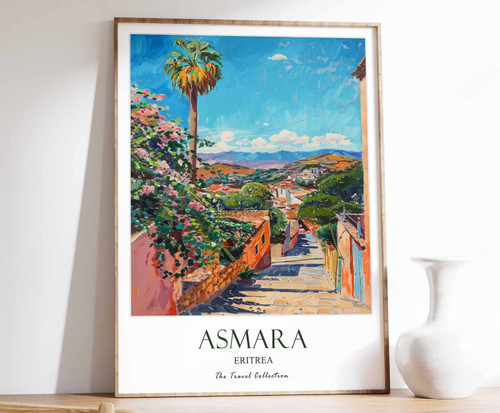 4_Asmara Print, Asmara Travel Poster, Eritrea Travel Print, Islamic Decor, Gift