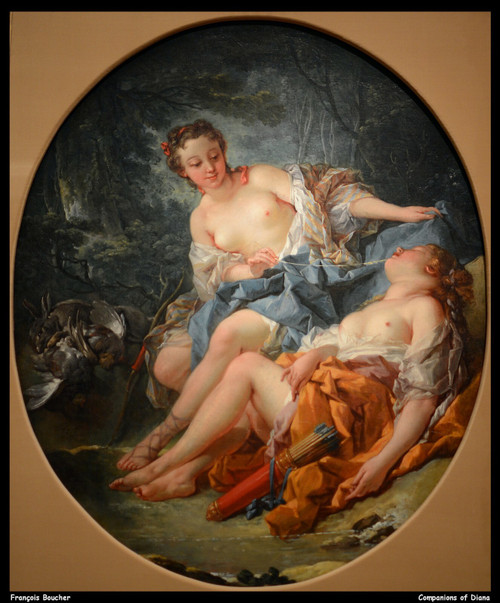 franois-boucher---companions-of-diana--jpb_26406419403_o(1) Poster Canvas Movie