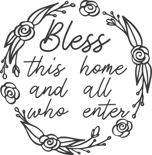 BLESS THIS HOME AND ALL WHO ENTER Poster Canvas Movie Film Print A0 A1 A2 A3 A4