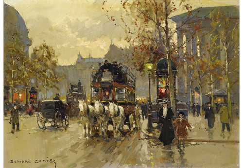 EDOUARD LEON CORTES The Madeleine 1905 Poster Canvas Print Art Painting Decor Re